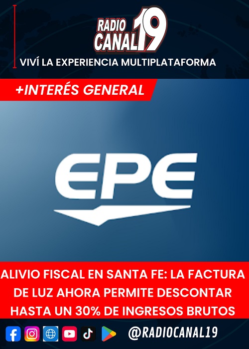 Alivio fiscal en Santa Fe: la factura de luz ahora permite descontar hasta un 30% de Ingresos Brutos