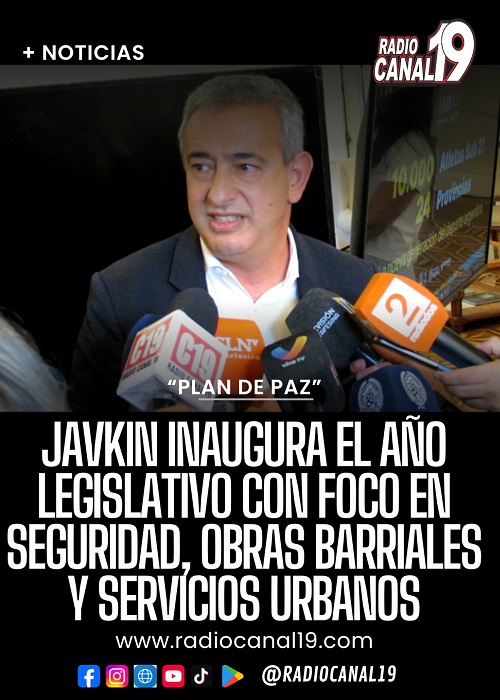 Javkin inaugura el a&ntilde;o legislativo en Rosario con foco en seguridad, obras barriales y servicios urbanos
