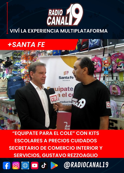 &ldquo;Equipate para el cole&rdquo; Secretario de Comercio Interior y Servicios, Gustavo Rezzoaglio