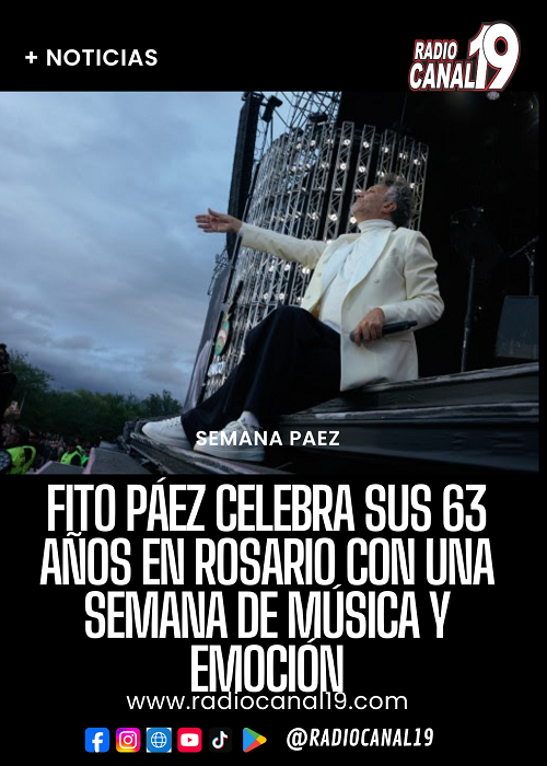 Fito P&aacute;ez celebra sus 63 a&ntilde;os en Rosario con una semana de m&uacute;sica y emoci&oacute;n