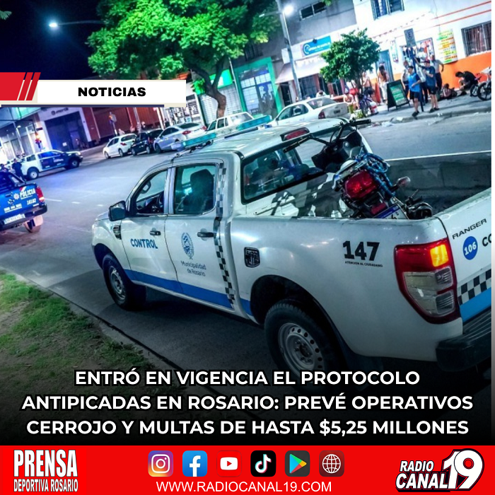Entr&oacute; en vigencia el protocolo antipicadas en Rosario: prev&eacute; operativos cerrojo y multas de hasta $5,25 millones