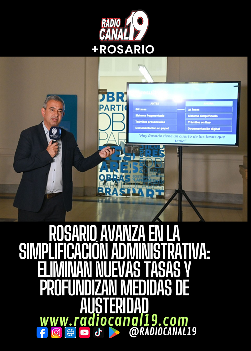 Rosario avanza en la simplificaci&oacute;n administrativa: eliminan nuevas tasas y profundizan medidas de austeridad