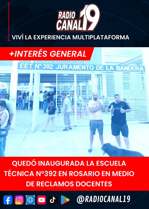 Qued&oacute; inaugurada la Escuela T&eacute;cnica N&deg;392 en Rosario en medio de reclamos docentes