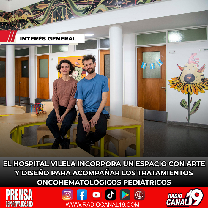 El Hospital Vilela incorpora un espacio con arte y dise&ntilde;o para acompa&ntilde;ar los tratamientos oncohematol&oacute;gicos pedi&aacute;tricos