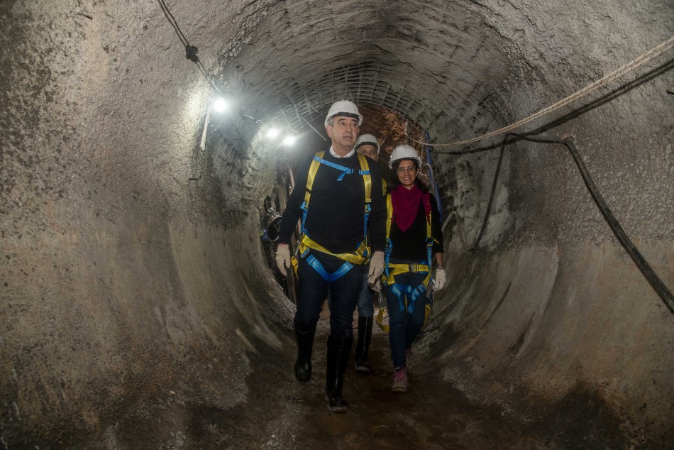 Javkin supervis&oacute; una obra hidr&aacute;ulica para el pavimento definitivo en Las Delicias